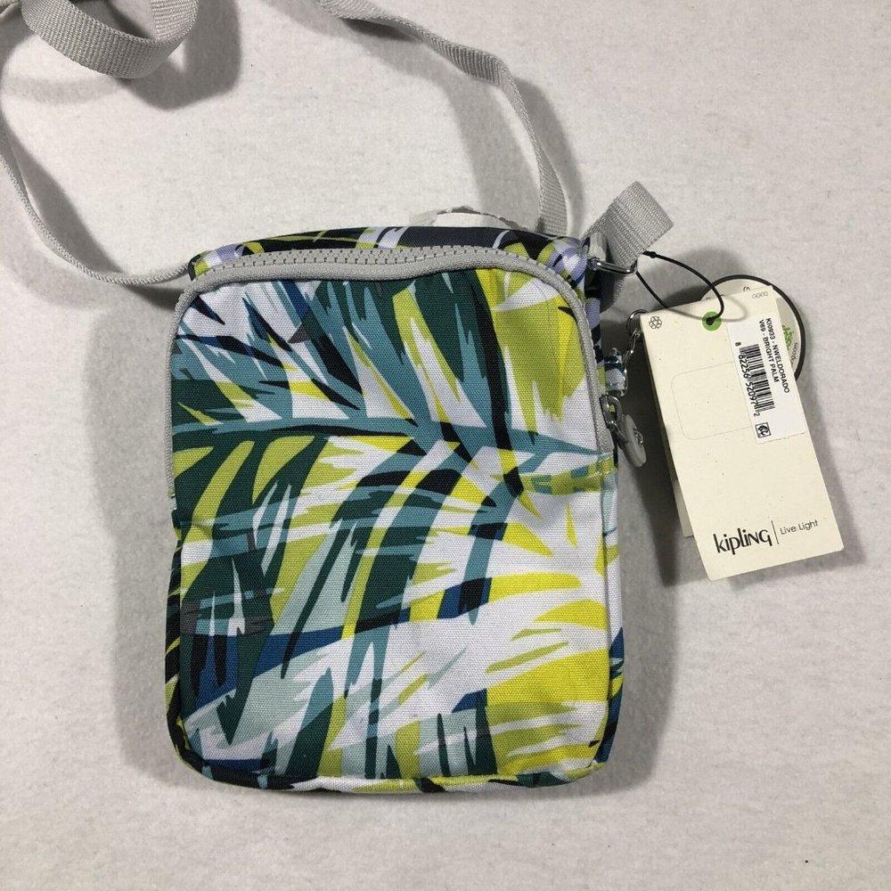 NEW Kipling Womens Bright Palm Print Crossbody Bag Travel NWT - Picture 5 of 9